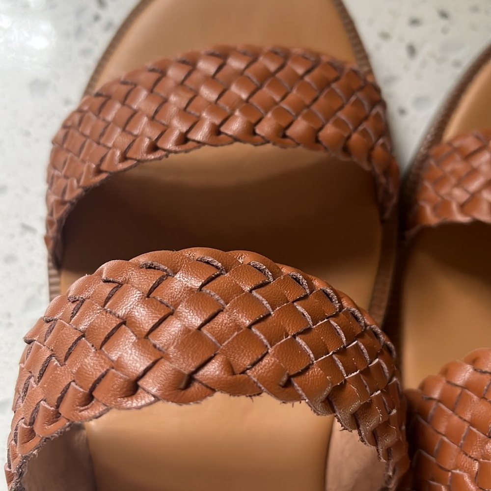Madewell 8 Brown Woven Slide Sandals - Picture 6 of 6